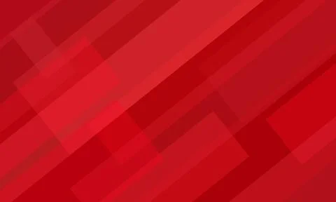 Red background with abstract geometric shape overlay layer. Stock Illustration
