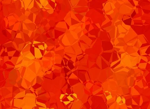 Red background with abstract seamless poligon pattern Stock Illustration