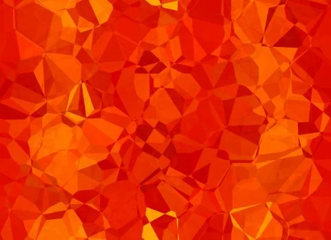 Red background with abstract seamless poligon pattern Stock Illustration