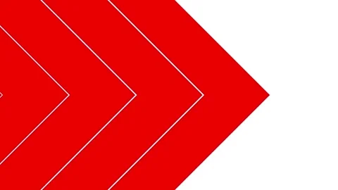 Red background arrow white Stock Footage 245176152