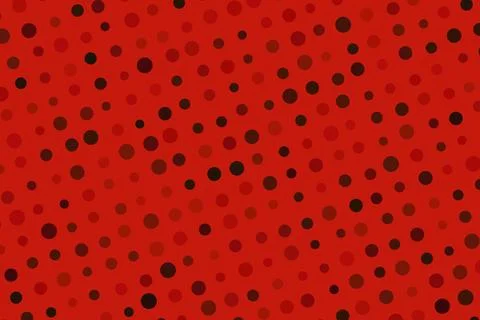 Red background with black polka dots pattern for design Stock Illustration