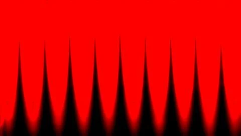 Red background with black spikes Stockillustratie