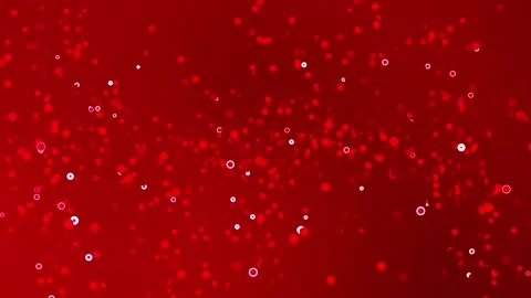 Red background with blurry white dots and shapes, perfect for backgrounds Stock Footage 318564512