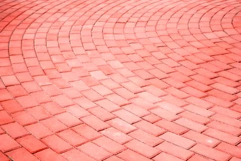 Red background brick laying texture pattern Stock Photos