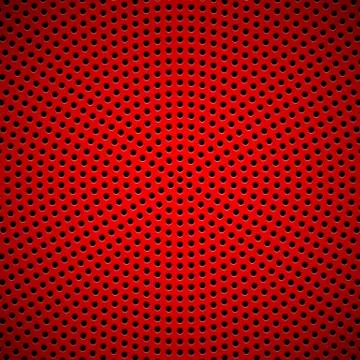 Red Background with Circle Perforated Pattern Stock Illustration