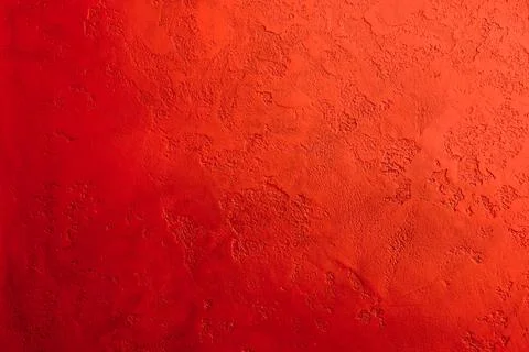 Red background, decorative stucco texture Stock Photos