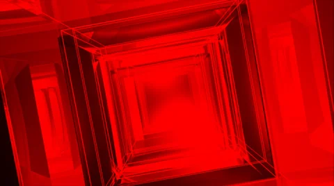 Red Background Design Cube Stock Footage 56243712