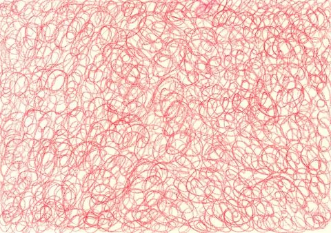 Red background drawn with colored pencils イラスト素材