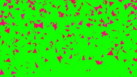 Red background explodes on green screen. Stock Footage 312277411