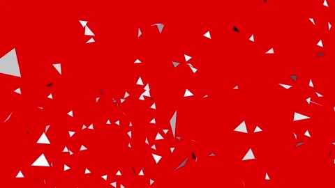 Red Background Falling Triangle Particles Loop Stock Footage 341341311