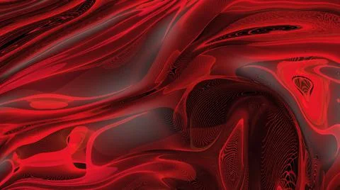 Red Background of filamentous intersecting particles. Stock Illustration