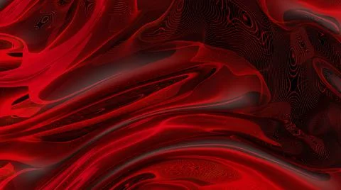 Red Background of filamentous intersecting particles. Stock Illustration