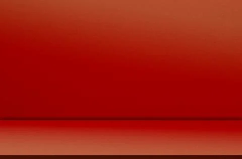Red background floor wall dark studio room premium luxury backdrop mockup Stock Photos
