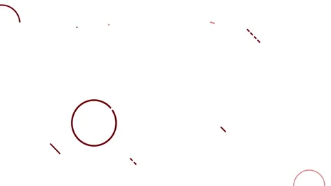 Red background full of a falling symbol made of many elements	 Stock Footage 233600068