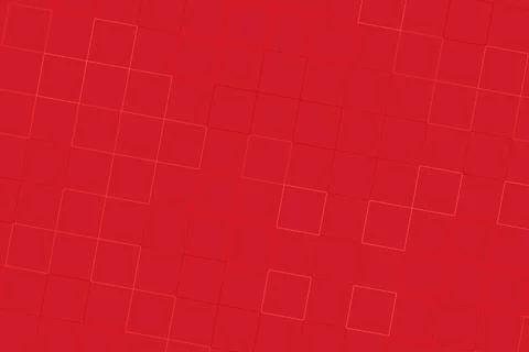 Red background with geometric square lines and pattern Stock Photos