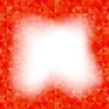 Red Background Geometric Triangles. Old Mosaic. Background with Geometric ... 스톡 사진
