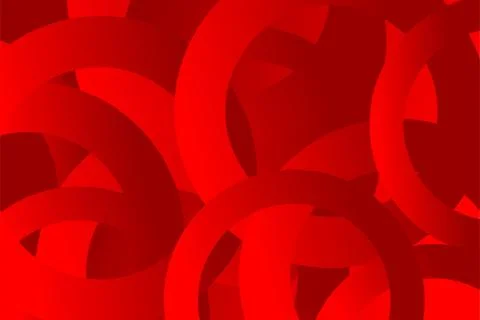 Red background with gradient abstract geometric shape. Stock Illustration