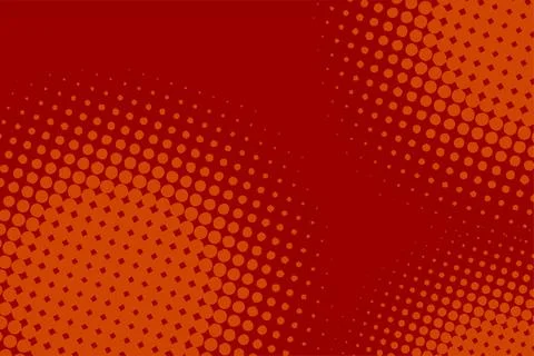 Red background with halftone pattern. Retro pop art texture. 스톡 일러스트