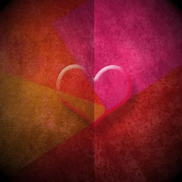 Red background with heart Stock Illustration