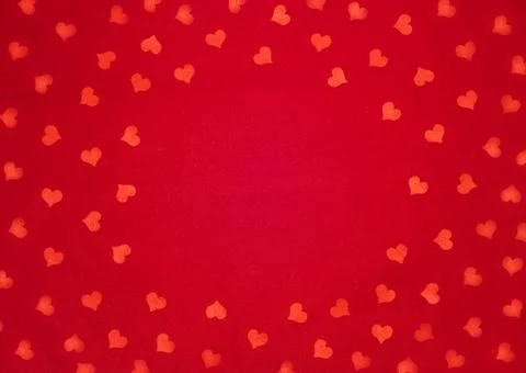 Red background with hearts. Stock Photos