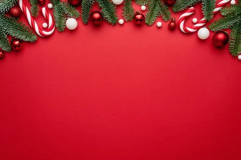red holiday border