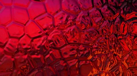 Red background with irregularly curved elements. Beautiful abstraction.  Stock Illustration