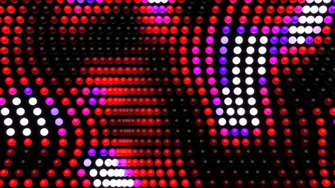 Red background LED Stock Footage 143399476