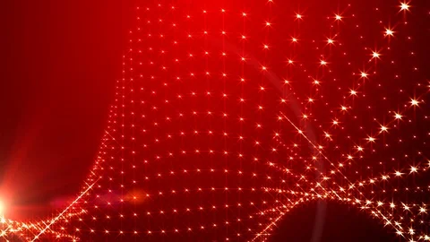 Red background light beads Video stock 82252406