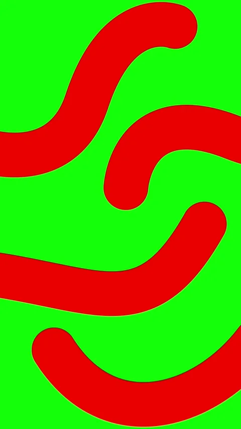 Red background line 14 vertical green Stock Footage 344425149