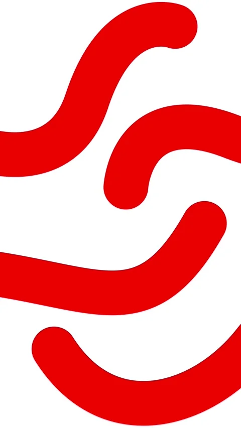 Red background line 14 vertical white Stock Footage 344425153