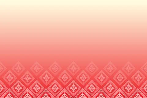 Red background with line of diamonds Stock Illustration