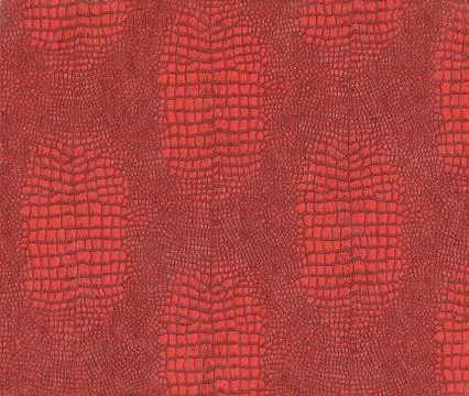Red background, lizard skin Stock Photos