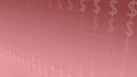 Red Background with moving Dollar-Symbols, loop-able Stock Footage 77327160