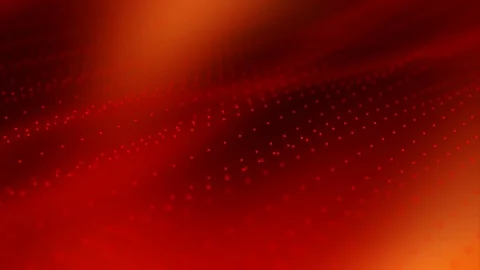 Red background of moving particles Stockbeeldmateriaal 103856640