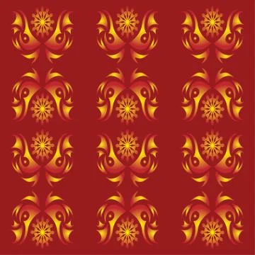 Red background with a pattern Illustrazione stock