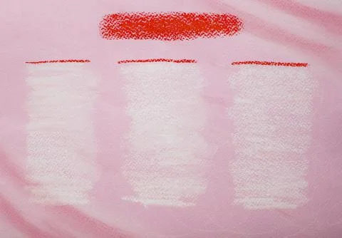 Red background with a pattern of three columns and space for the name. Stock Photos