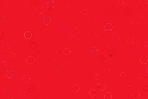 Red background with random small circles pattern Stock Photos