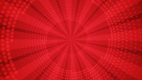 A red background with a red circle in the center Stock Illustration