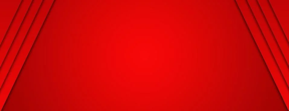 Red background with red pattern border. panoramic copy space background Stock Illustration