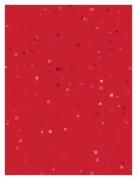 Red background with scattered geometric shapes abstract pattern design elemen 스톡 일러스트