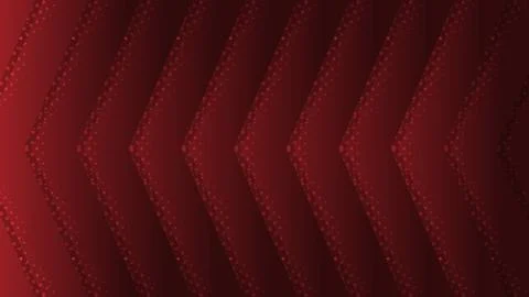A red background with a series of arrows pointing in different directions Stock Illustration