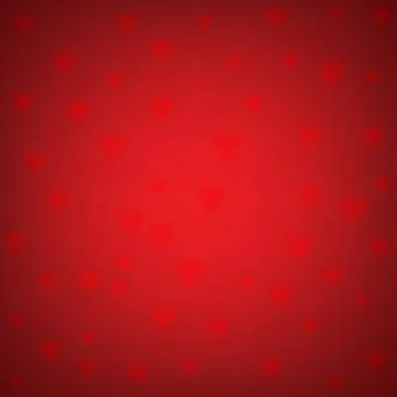 Red background with shiny hearts Stock Illustration