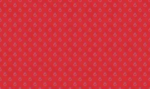 Red background with small gold circle patterns for design Stock Illustration