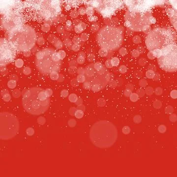 Red background snowfall Stockillustratie