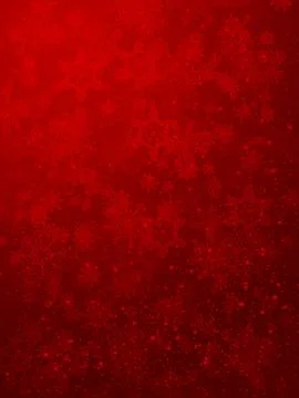 Red Background with Snowflakes Illustrazione stock