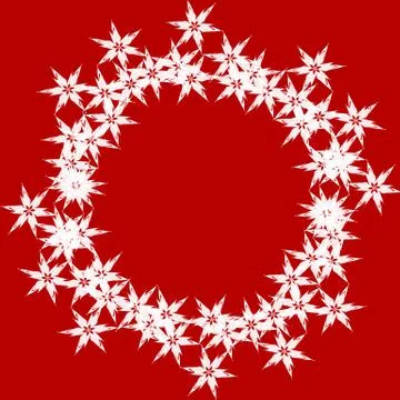 Red background with stars Stock Illustration