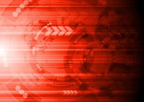 Red background with technical elements. Eps 10 Red background with technic... Stock Photos