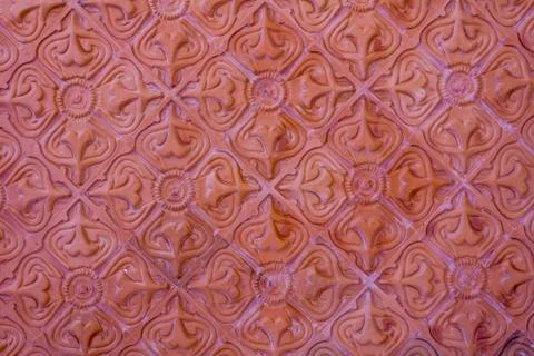 Red Background Tile pattern. Stock Photos