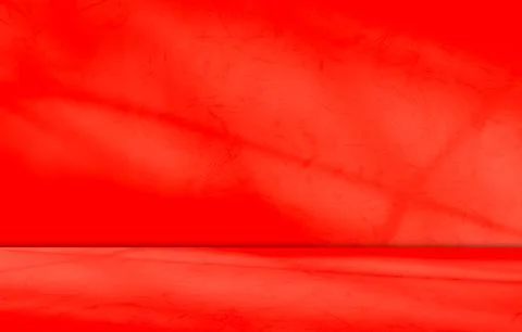 Red Background Wall Dark Table Studio Room Empty Bar Podium Shadow Stock Photos