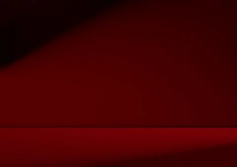 Red Background Wall Dark Table Studio Room Empty Bar Podium Shadow 写真素材